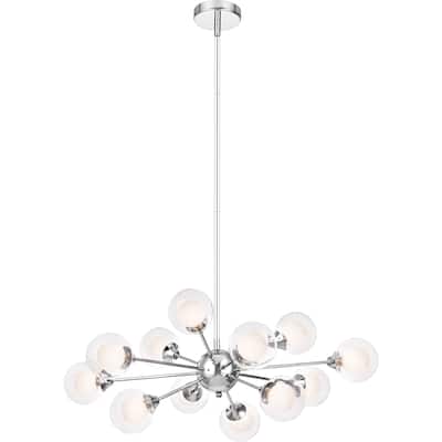 Strick & Bolton Lyla Polished Chrome 12-light Sputnik Chandelier