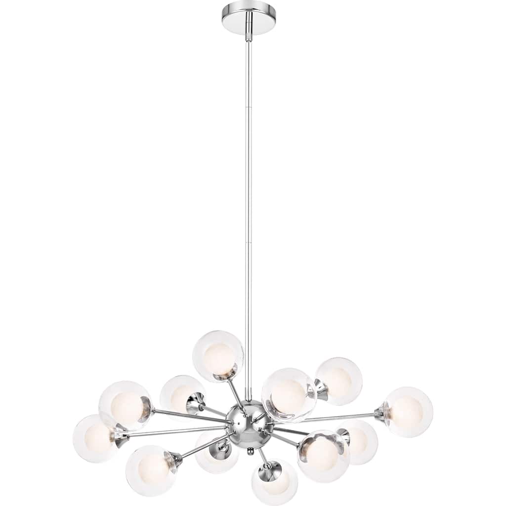 Strick & Bolton Lyla Polished Chrome 12-light Sputnik Chandelier