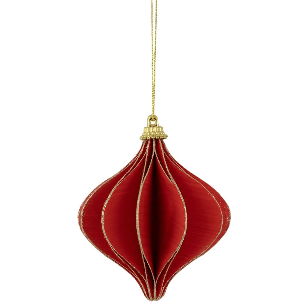4.25" Glittered Onion Christmas Ornament