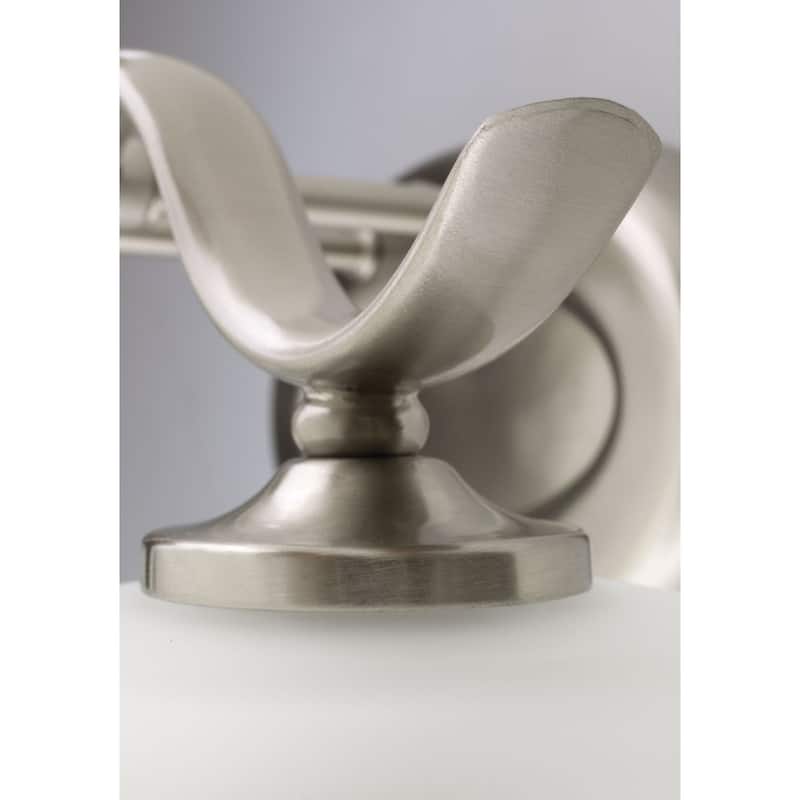 Inspire Collection 1-Light Polished Chrome Etched Glass Traditional Bath Vanity Light