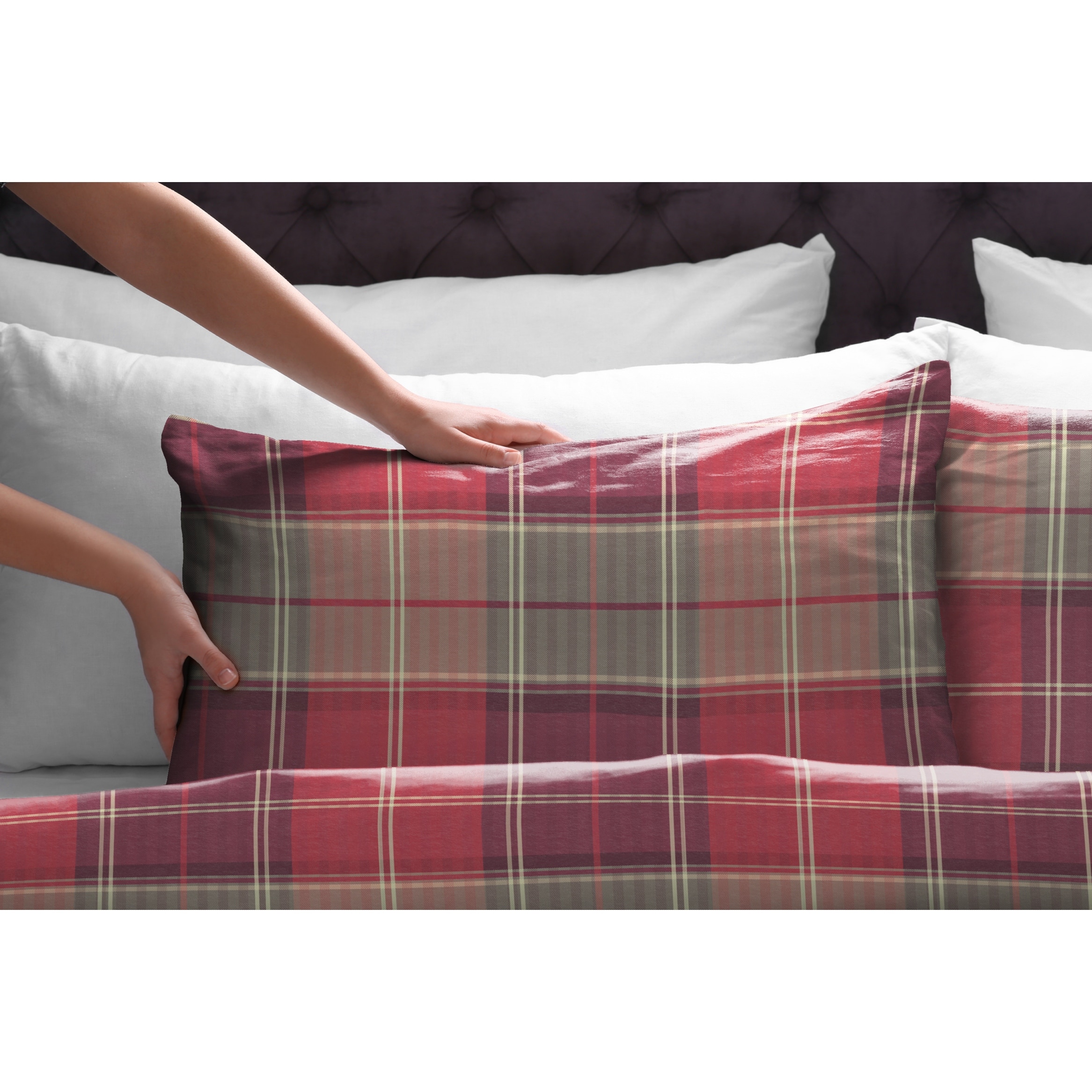Pointehaven 175 GSM Cotton Flannel Bed Sheet Set with - Picture 27 of 50