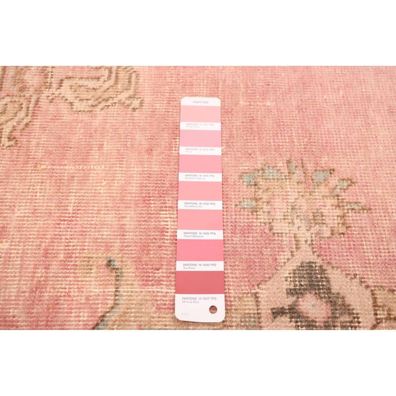 ECARPETGALLERY Hand-knotted Antalya Vintage Pink Wool Rug - 9'10 x 12'2