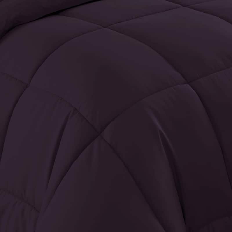 Sweet Home Collection All Season Bed in A Bag Solid Color Comforter & Sheet Set Ultra Soft Bedding