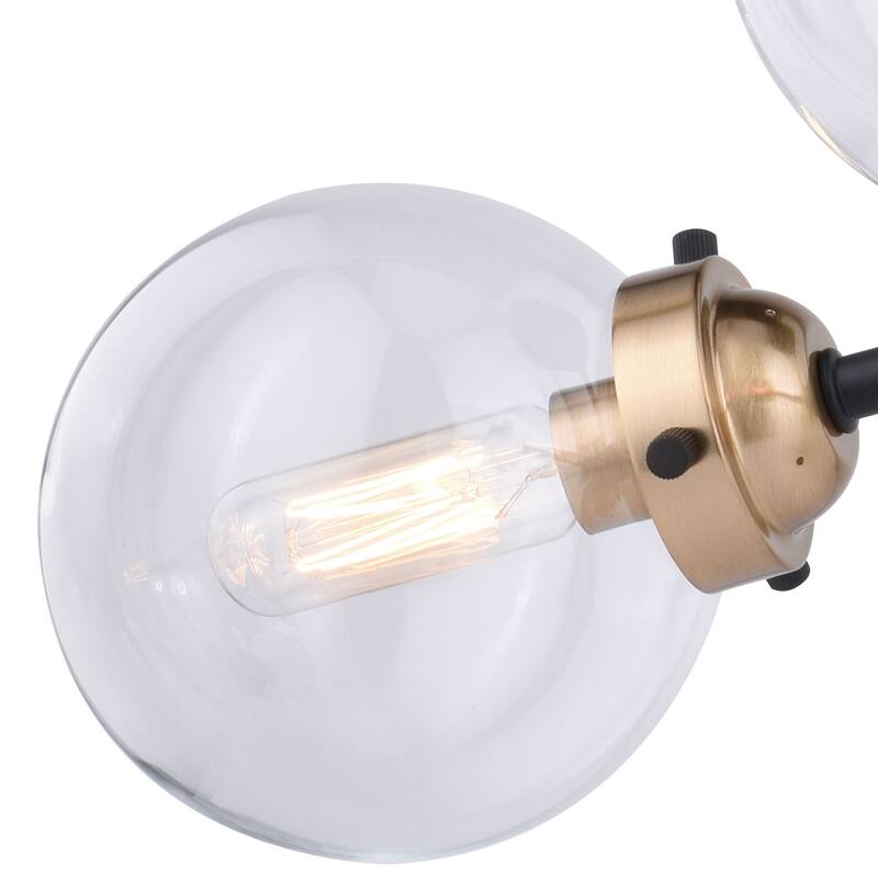 Orbit Sputnik Bronze Industrial Semi-flush Ceiling Light Fixture