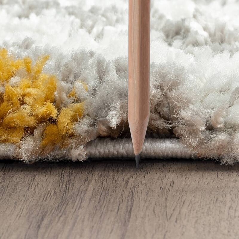 Upscale Shag Modern & Contemporary Geometric Indoor Area Rug