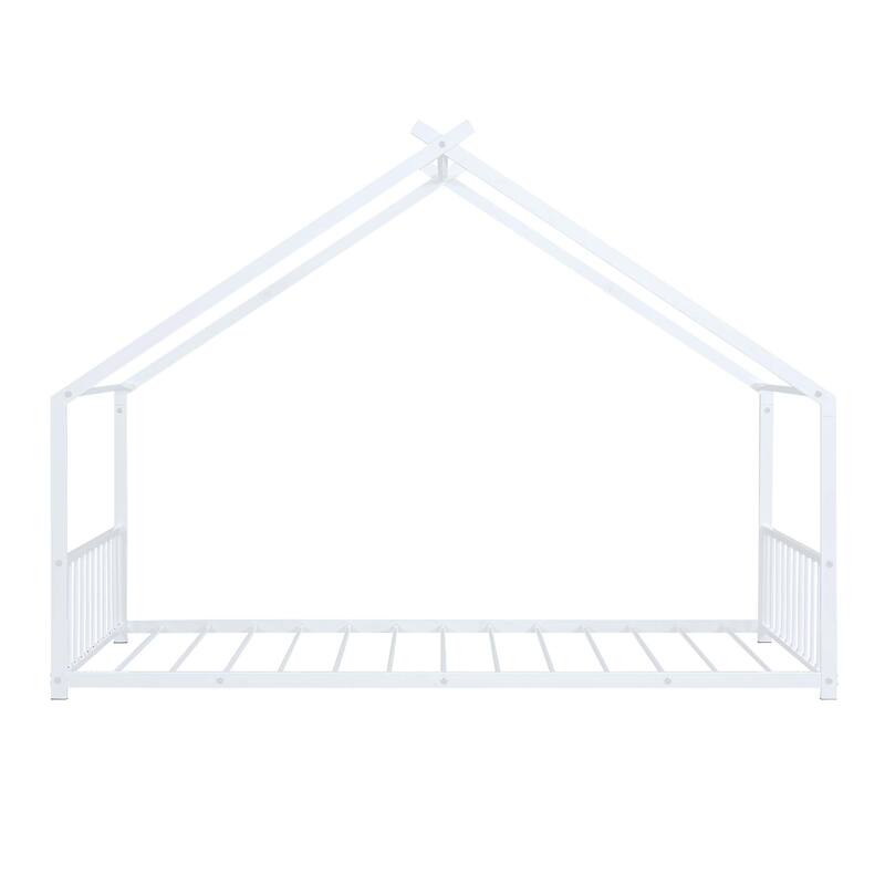 Metal House Bed for Bedroom