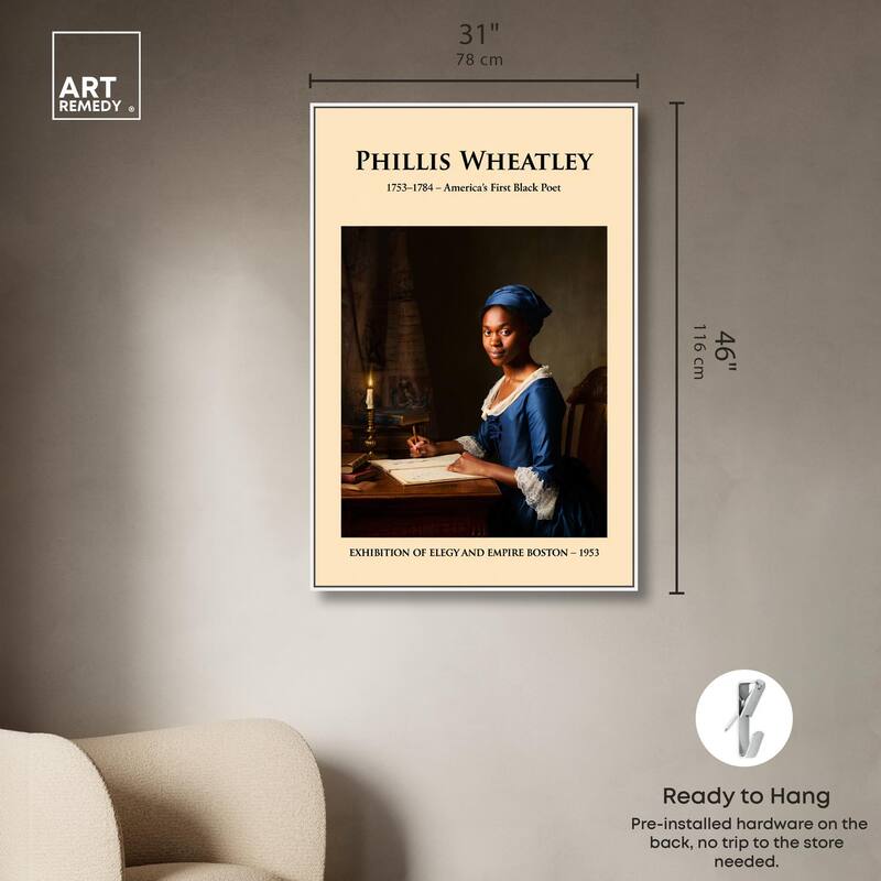 America's First Black Poet Canvas by Art Remedy