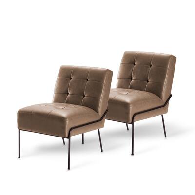 Carbon Loft Hofstetler Upholstered Metal Living Room Chair