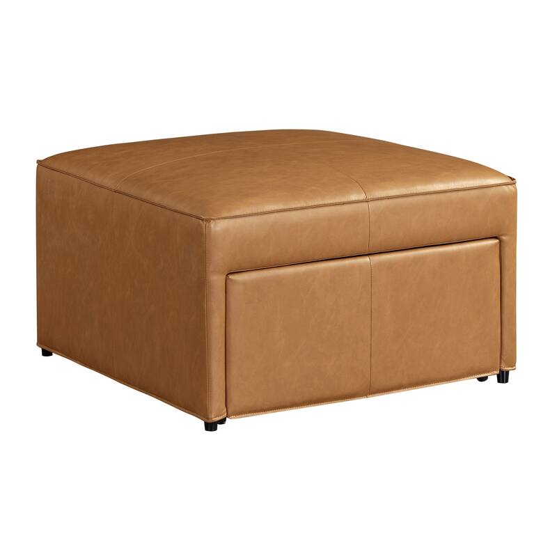 Studio Living Hanson Storage Ottoman in Faux Leather