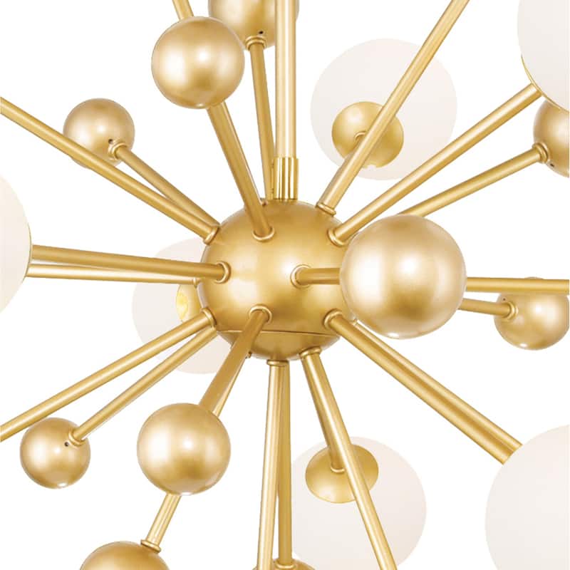 Element 11 Light Chandelier With Sun Gold Finish - Sun Gold