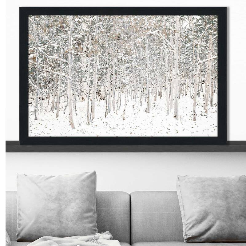 "White Snow Wonderland (Horizontal)" Print on Acrylic