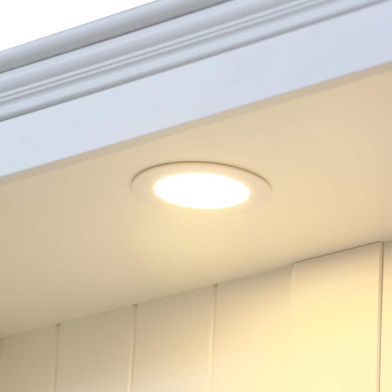 78.75"Tall Display Shelves with 5 Colors Adjustable LED Ceiling Light, Retro-style Bookcases with Tempered Glass Shelves