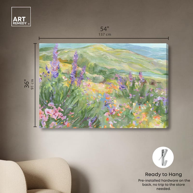 Blooming Fields Canvas by Art Remedy, Gallery Wrapped