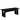 Black Dining Bench - 47.2" L x 14.2" W x 17.7" H