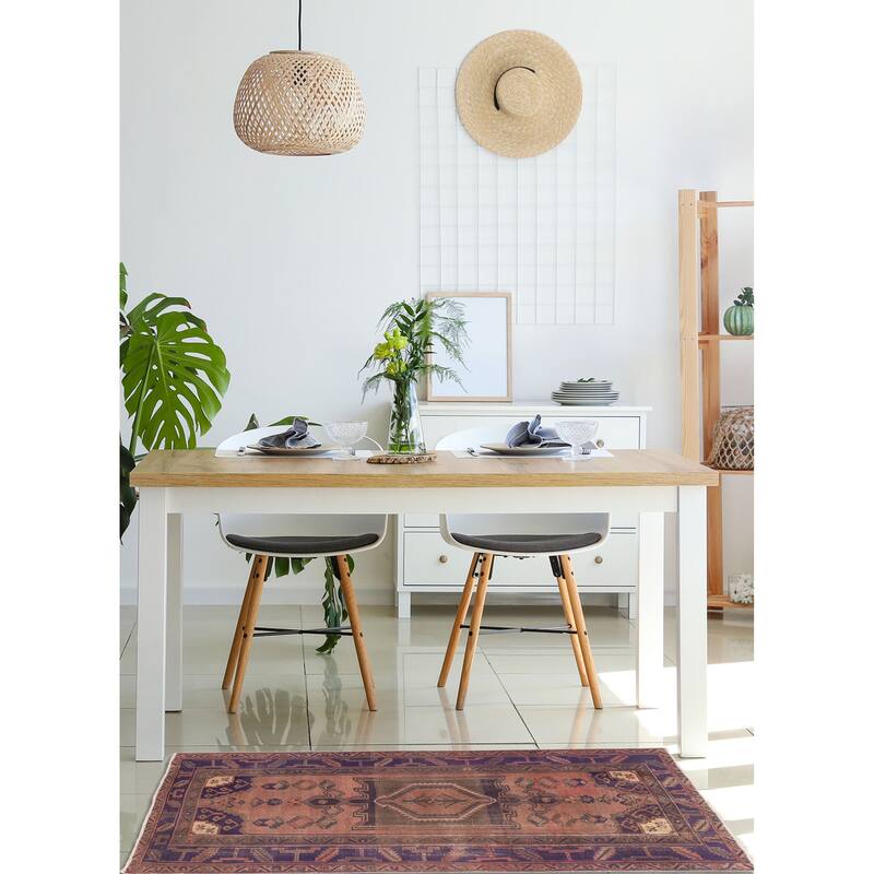 ECARPETGALLERY Hand-knotted Antalya Vintage Copper Wool Rug - 3'11 x 6'5