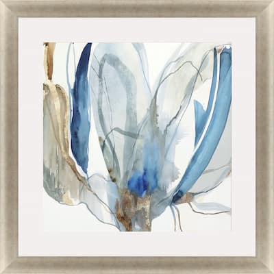 Refined I Framed Art Giclee Under Glass - Blue