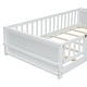 preview thumbnail 21 of 19, Twin Size Floor Platform Bed with Built-in Book Storage Rack, Door