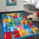 preview thumbnail 1 of 6, World Rug Gallery Kids Educational Learning Alphabet Symbols Non Slip Area Rug 3' 3" x 4' 7"