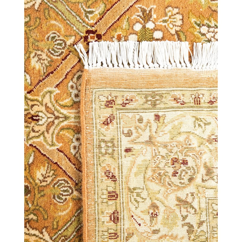 Overton Handknotted Wool Traditional Oriental Brown Runner