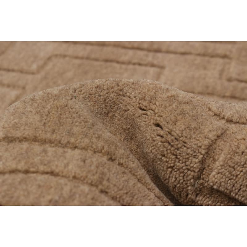 Kashkuli Gabbeh Tan Rug 5'4" x 7'6" - 5'4 x 7'6