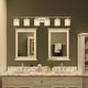 preview thumbnail 4 of 7, Acroma 6-light 45In Modern Crystal Chrome Bathroom Vanity Light - 45 inches