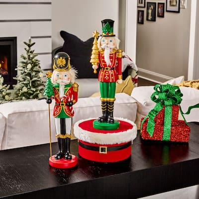 15" Resin Royal Nutcracker Set of 2