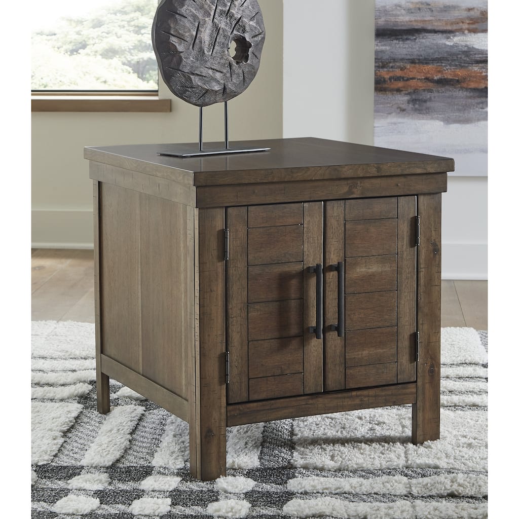 Signature Design by Ashley Moriville Brown End Table - 24"W x 26"D x 25"H