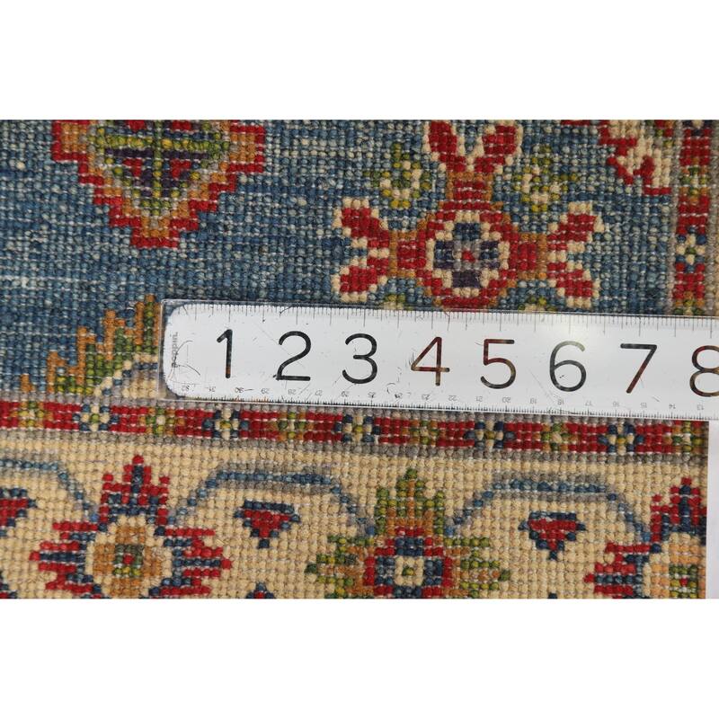 Traditional Blue Kazak Oriental Foyer Rug Handmade Wool Carpet - 2'0"x 3'0"