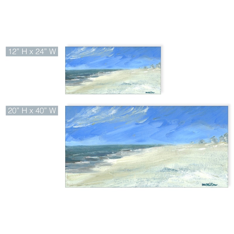 'Calm Shores' Wrapped Canvas Wall Art by Dana McMillan