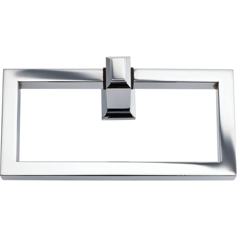 Atlas Homewares Sutton Place Collection 6-2/3 Inch Quadrangle Towel - Polished Chrome