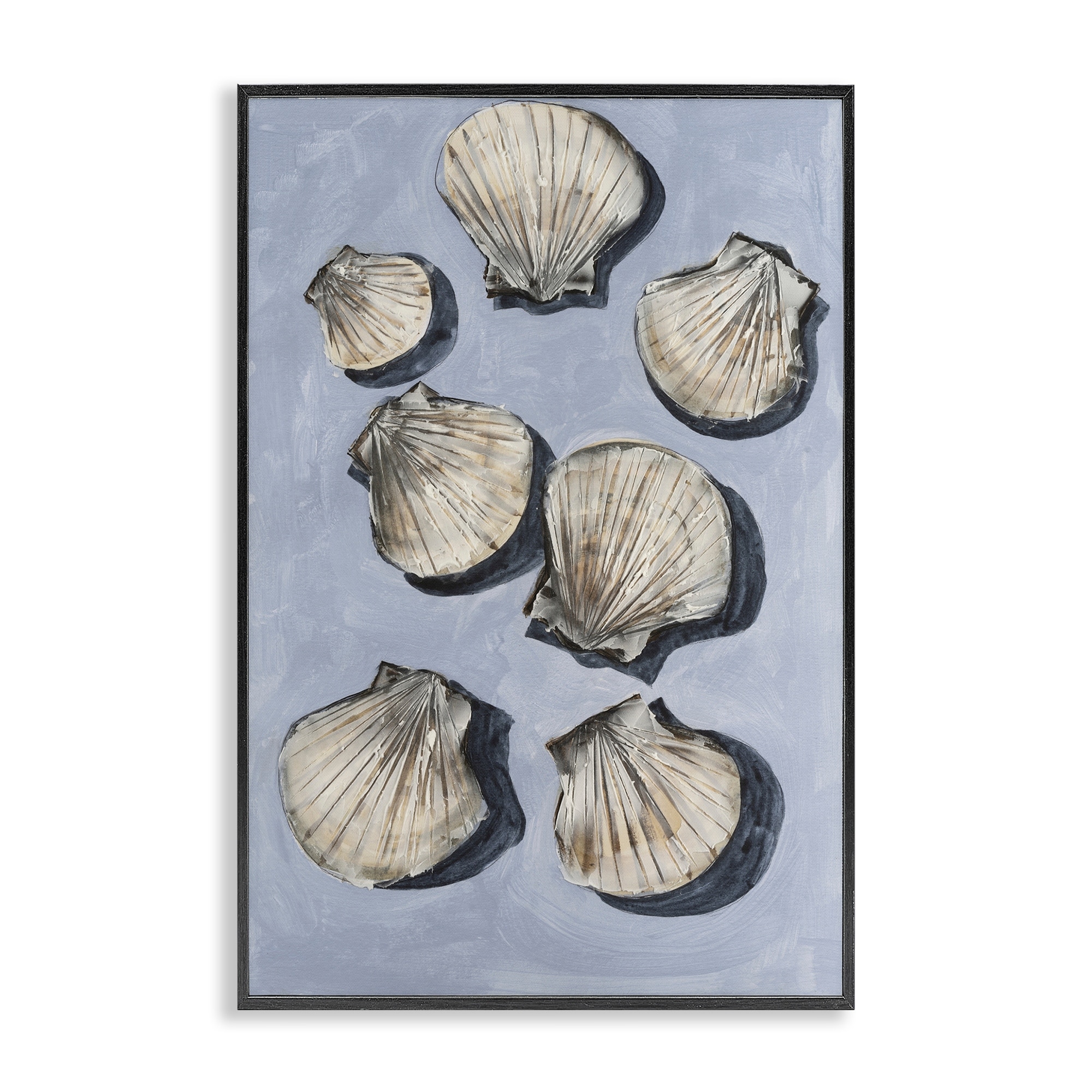 Stupell Embellished Seashells Still Life Framed Giclee Art Design By Michael Willett