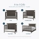 preview thumbnail 12 of 23, Child Craft Hampton Flat Top 4-in-1 Convertible Baby Crib