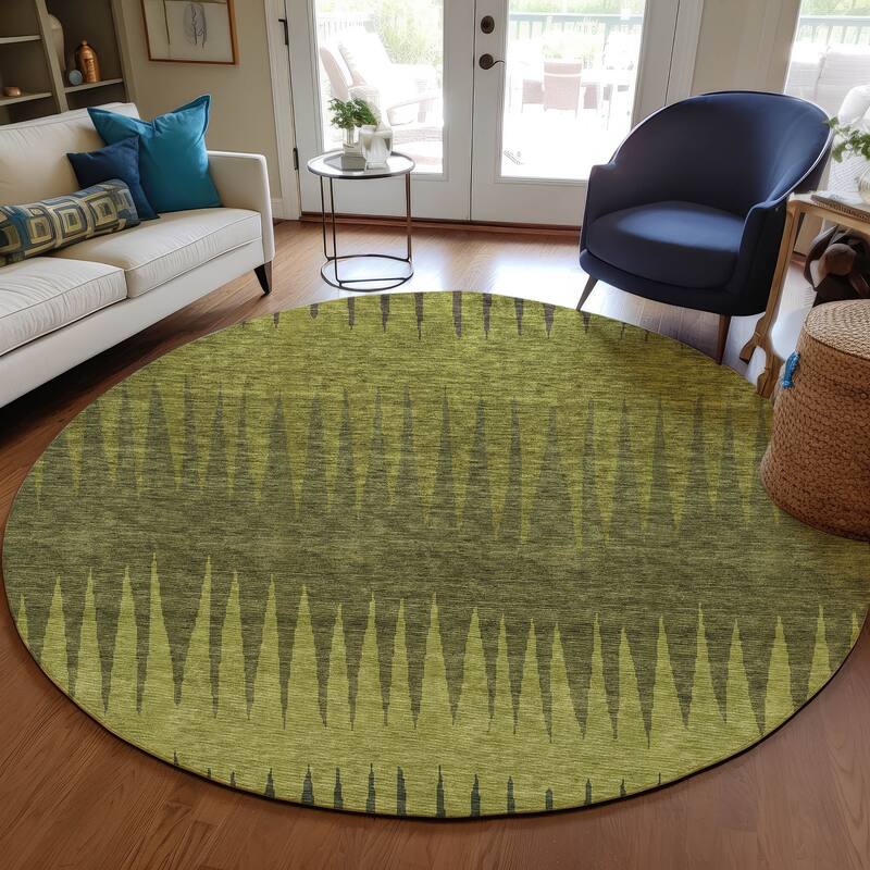 Machine Washable Indoor/ Outdoor Chantille Ombre Contemporary Rug