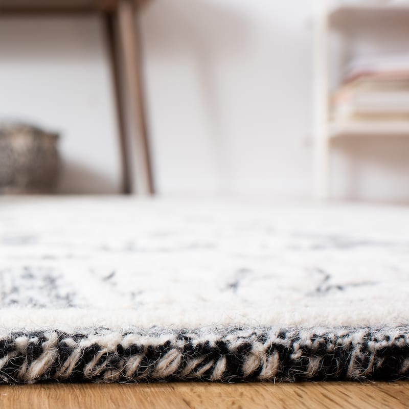 SAFAVIEH Handmade Metro Lambrini French Country Wool Rug