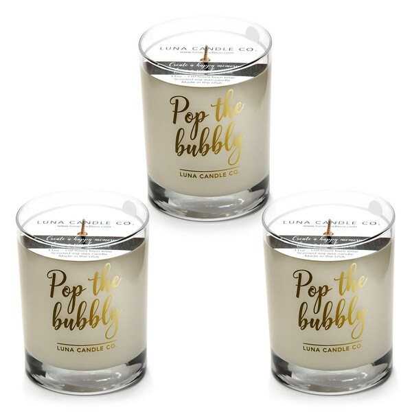 Peach Belini Candle, Hints of Apricot, Mango, Jasmine, USA (3 Pack)