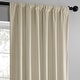 preview thumbnail 6 of 11, Exclusive Fabrics Simply Velvet Room Darkening Curtains 2 Panels Set - Velvet Window Curtains for Living Room & Bedroom