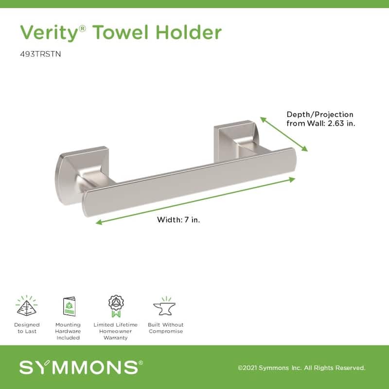 Symmons 493TR Verity 7" Hand Towel Bar