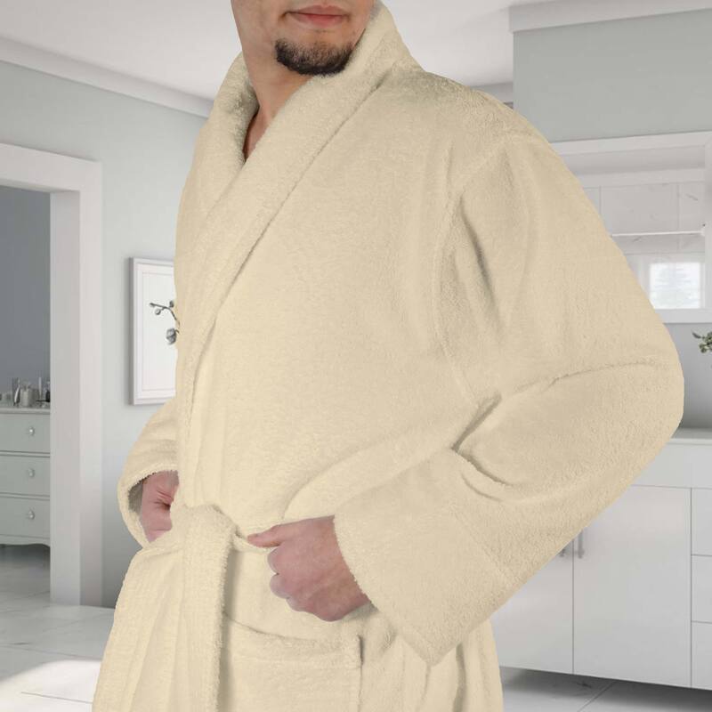 Superior Unisex Turkish Cotton Ultra-Soft Absorbent Long Bathrobe