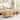 Center Table Fluted Coffee Table with Drawer 42.5" Mid Century Modern Center Table with Storage Living Room Table