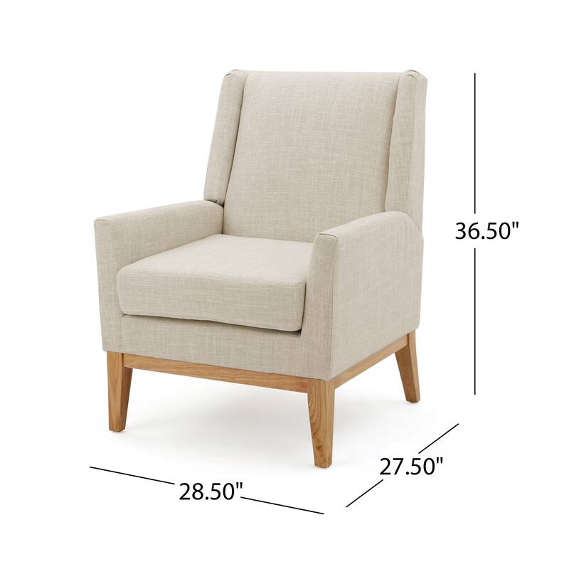 Mid-Century Accent Chair with Padded Seat