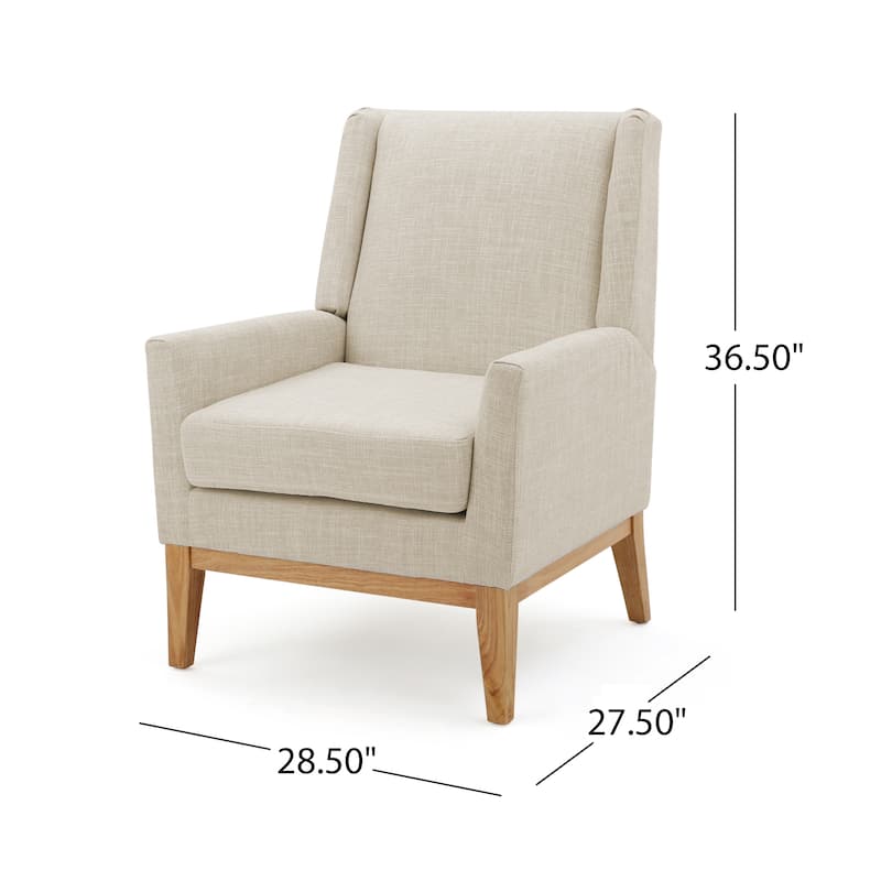 Mid Century modern accent chair - Beige