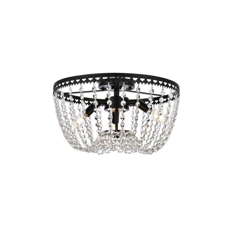 Kaden Flush Mount - 16 inch - Black
