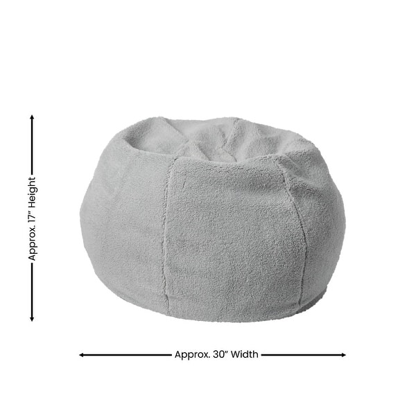 dimension image slide 1 of 22, Small Refillable Bean Bag Chair for Kids and Teens