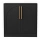 preview thumbnail 14 of 14, Set of 2 Arched Two-Door Cabinets Sideboard Buffet Set with Storage