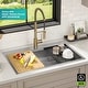 preview thumbnail 33 of 137, KRAUS Kore Workstation Drop-In Stainless Steel Kitchen Sink