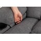 preview thumbnail 7 of 6, Grey Swinging Recliner Massage Sofa with USB, 2 Cup Holders, and 360° Rotation, Heating Function