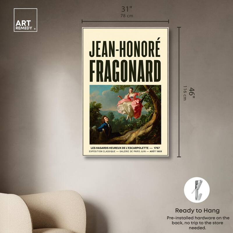 Fragonard's Swing Canvas by Art Remedy