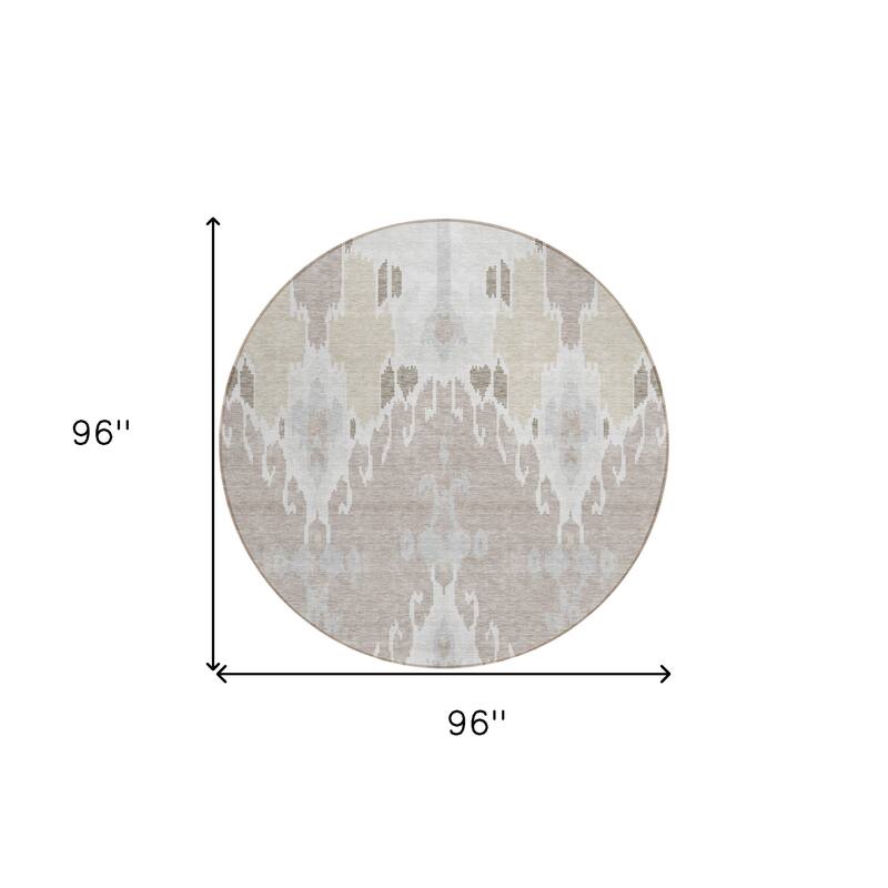 HomeRoots Ikat Transitional Rectangle Outdoor Rug