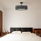 preview thumbnail 23 of 71, 3-Light 20"W Drum Fabric Semi Flush Mount Pendant Chandelier