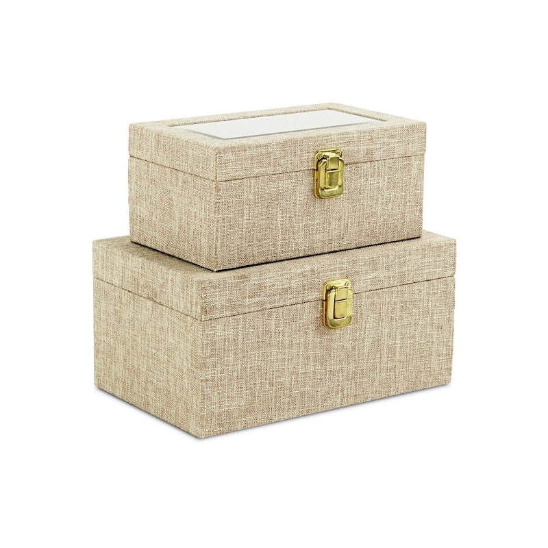 Canter Isle Linen Decorative Box Set